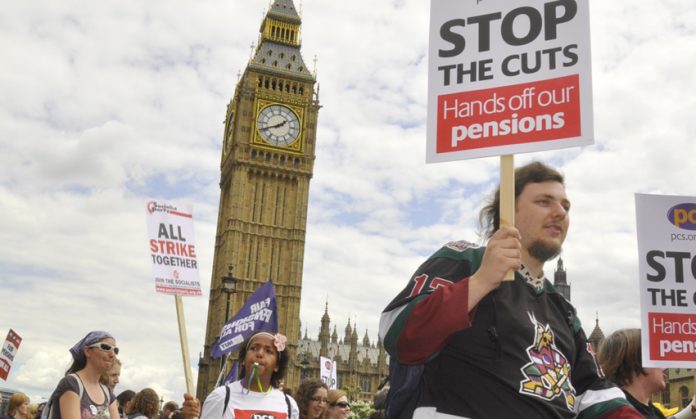 PCS and teaching union members staged coordinated strike action in defence of pensions in June