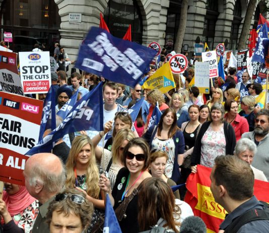 Teachers and lecturers trade unions marching on June 30 demanding fair pensions for all