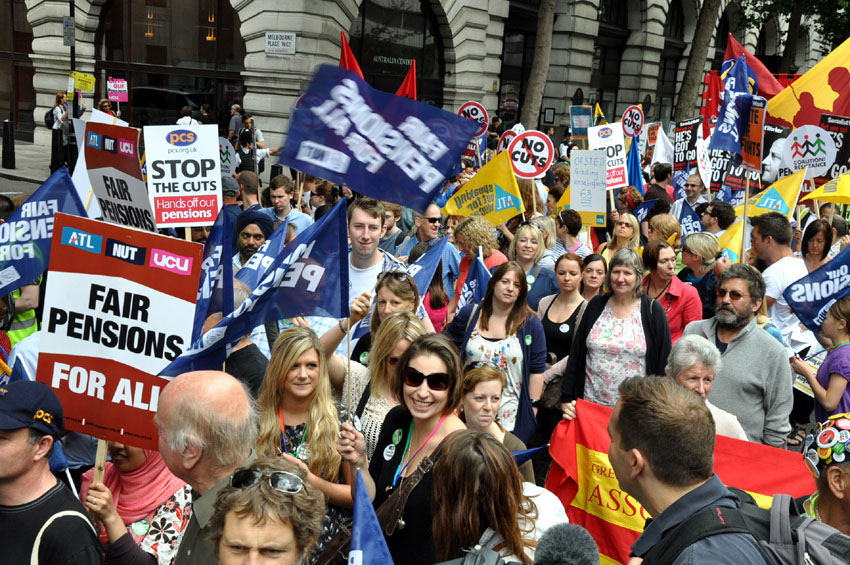 Teachers and lecturers trade unions marching on June 30 demanding fair pensions for all