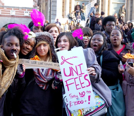 Youth and students in their tens of thousands marched for free education and to defend the EMA last November