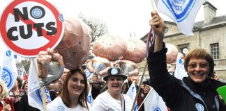 Midwives on the 500,000-strong TUC demonstration on March 26 against the coalition government cuts