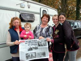 Despite vicious attacks by Tory Basildon Council, Dale Farm residents remain cheerful and united