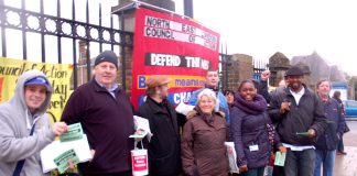 North East London Council of Action pickets determined to keep Chase Farm Hospital open