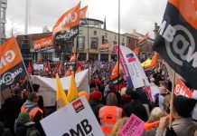 Massive turnout for the rally in central Sheffield yesterday