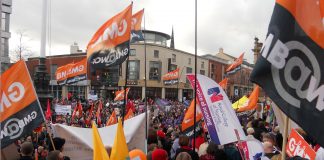 Massive turnout for the rally in central Sheffield yesterday