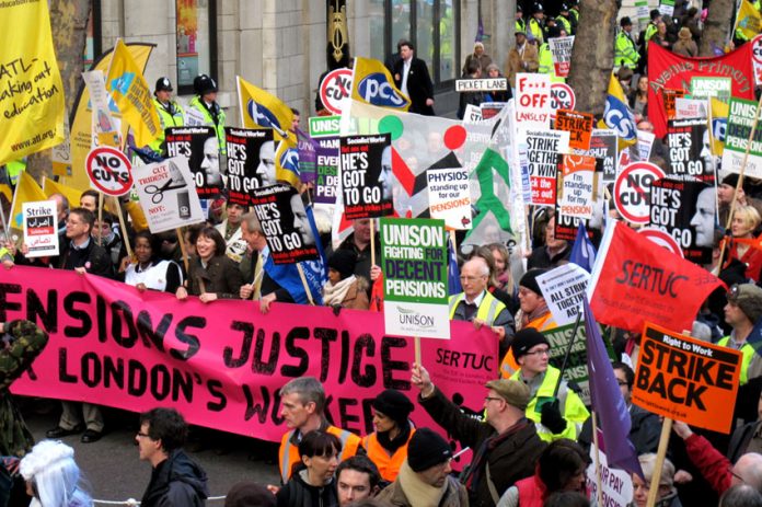 Over 50,000 marched in London and tens of thousands marched in other cities across the UK during the November 30 pensions strike