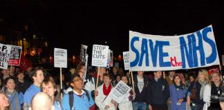 March from Barts Hospital to the London Hospital in Whitechapel to defend the NHS which is now under the most vicious attack