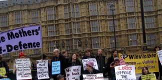 Community groups demanding the House of Lords defeat the Welfare Reform Bill