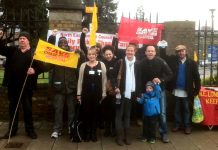 An enthusiastic response from patients, staff and passers-by to yesterday’s picket of Chase Farm Hospital