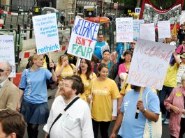Last May’s march in London against benefit cuts for the disabled