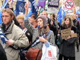 Last November’s massive pensions strike – millions are to starve and freeze for Cameron and Osborne’s ‘free and fair’ markets