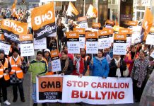 Carillion strikers at Swindon Hospital allege very bad treatment from their employer