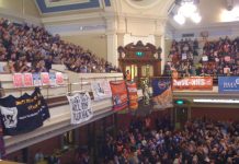 A packed Central Hall in Westminster on Wednesday where thousands urged TUC to call action to defend the NHS