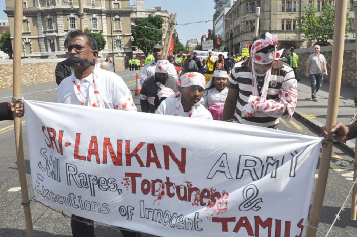 Tamils on the 2011 May Day march show what’s happening to Tamils in Sri Lanka