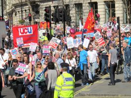 ‘WE WON’T WORK UNTIL 68!’ – say striking teachers and lecturers Masses of teachers and lecturers demanding fair pensions for all said we won’t work until 68