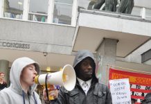 Young Socialists lobbying last year’s TUC  Conference in central London