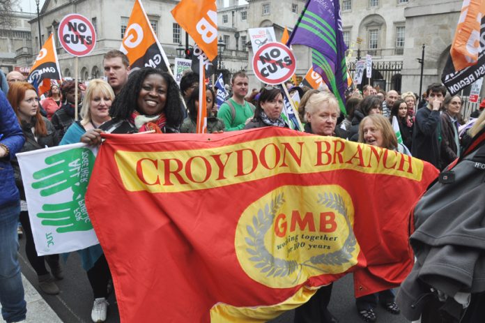 Half a million public sector workers demonstrated in London against the Tory-LibDem coalition on 26th March 2011
