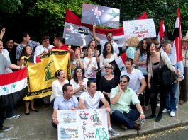 ‘The situation… provides a historic opportunity to break free from the global capitalist market’ says Syrian deputy premier Qadri Jamil Syrian Youth in Britain demonstration outside their embassy in London on August 4th in support of President Assad and in opposition to the US/UK-backed terror campaign in Syria