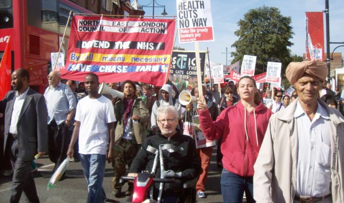 Ten thousand marched through Ealing to defend their District General Hospital and many said they were prepared to occupy to keep the hospital open