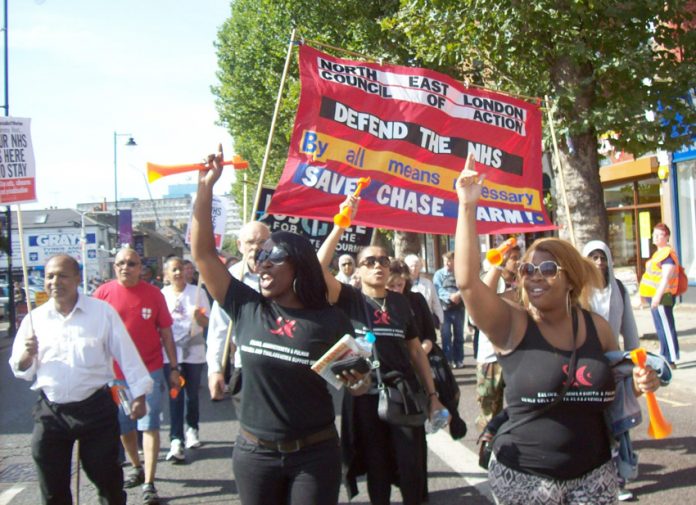 Many of the 10,000 marchers who demonstrated last weekend to defend Ealing Hospital called for it to be occupied and kept open at all costs