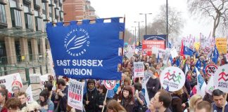 Teaching unions marching – in the front line of defending national pay agreements