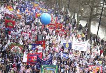 The 500,000-strong TUC demonstration on March 28 last year – the march called for October 20 this year is set to be even bigger
