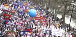 The 500,000-strong TUC demonstration on March 28 last year – the march called for October 20 this year is set to be even bigger