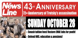 News Line 43rd Anniversary Rally – This Sunday