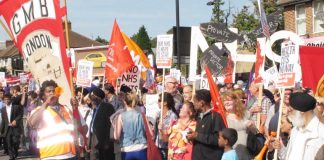 Last September thousands marched in Ealing against their hospital closing – meanwhile the Treasury was pocketing very large amounts NHS cash