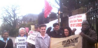 Yesterday’s picket at Chase Farm – is having a big impact on the struggle to keep the hospital open