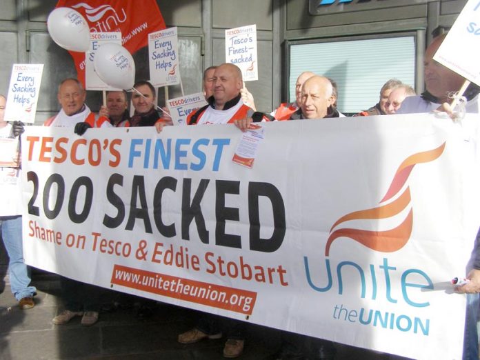 Doncaster Tesco drivers taking strike action to defend their jobs