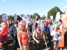 The local community and supporters turned out in their thousands in a mass demonstration to stop the closure of Ealing Hospital in September