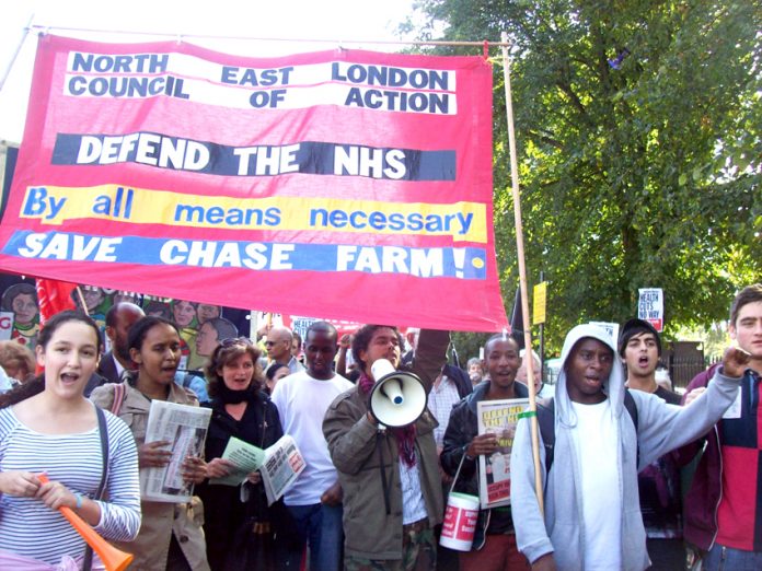 The North East London Council of Action on the the recent march to defend Ealing Hospital and to stop the NHS from being privatised