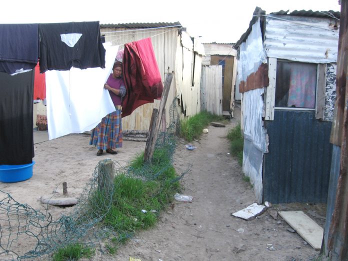Living conditions for South African workers in Khayelitsha township on the outskirts of Cape Town