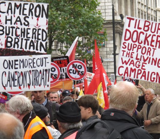 Cameron has earned intense hostility of workers with his savage cuts policy