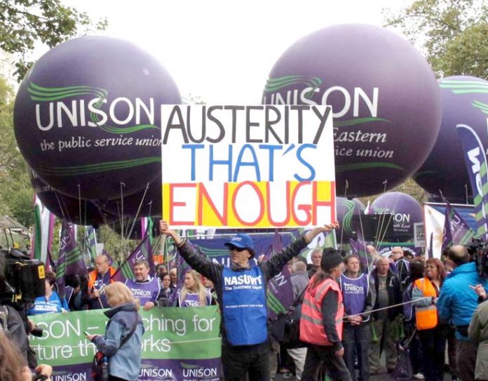 Workers throught the UK have had enough of Tory coalition austerity – time for action has come