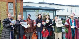 South East London Council of Action picket of Lewisham Hospital on Wednesday got support for their policy of occupation to stop closure