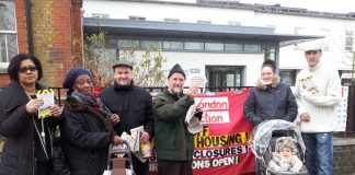Wednesday lunchtime pickets determined to stop the closure of Lewisham Hospital