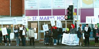 Demonstrators in Norwich demand Work Capability Assessments are ended and that the privateer ATOS company is sacked