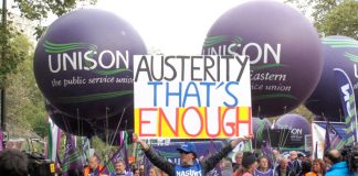 Last October’s TUC demonstration against the Coalition’s austerity cuts