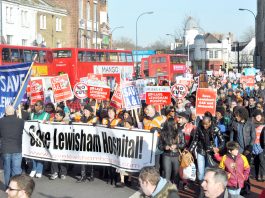 Last month’s march to keep Lewisham hospital open