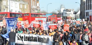 Last month’s march to keep Lewisham hospital open