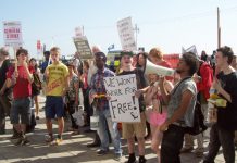 Young Socialists lobbying the TUC Congress last September when it carried a resolution to discuss the ‘practicalities of a general strike’