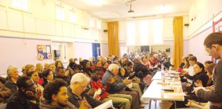 A section of the audience at Saturday’s News Line-North East London Council of Action conference in Enfield