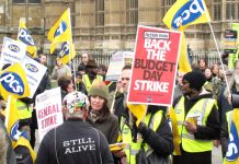 The PCS took strike action on Budget Day and outside the House of Commons its members were very much alive to the issue of a general strike