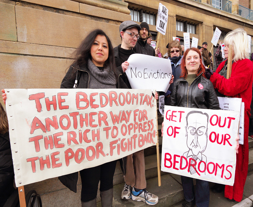 Protest against the Bedroom Tax in Norwich