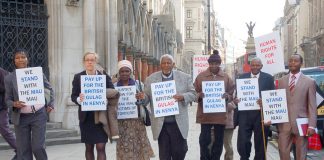 In April 2012 Kenyans took their case to the High Court demanding compensation for the massive slaughter of up to 90,000 Kenyans by the British colonial  administration in the 1950s and 60s