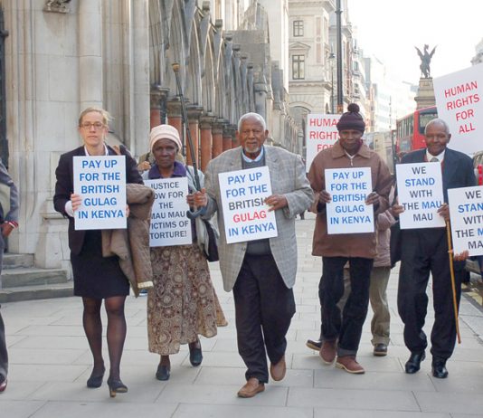In April 2012 Kenyans took their case to the High Court demanding compensation for the massive slaughter of up to 90,000 Kenyans by the British colonial  administration in the 1950s and 60s