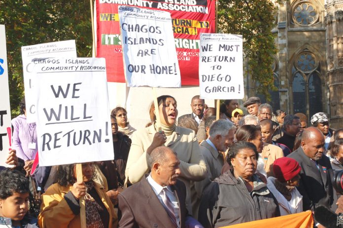 Chagos Islanders lobbied the House of Lords in 2008 over their right of return to the islands from which they were driven
