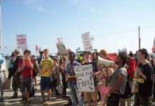 Young Socialists lobbying the TUC Congress in September last year. Chancellor Osborne has announced an expansion of the National Citizens Service – a labour front for 16-17 year olds